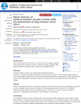 Paper - publication - Rapid recovery of serratus anterior muscle function after microneurolysis of long thoracic nerve injury.